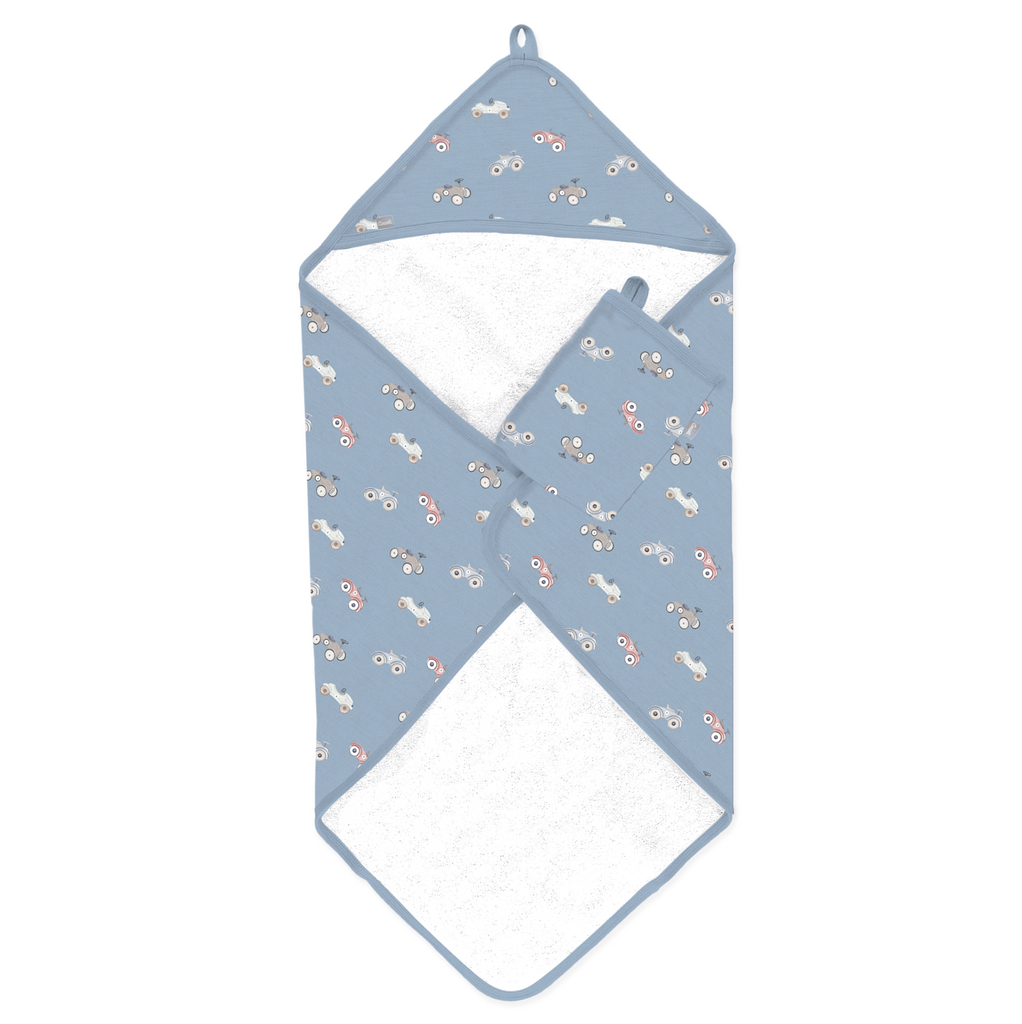 Infant Modal Hooded Towel Set - Cars