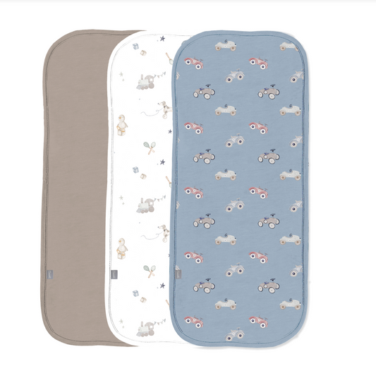Modal Burp Cloth 3 Pack - Cars