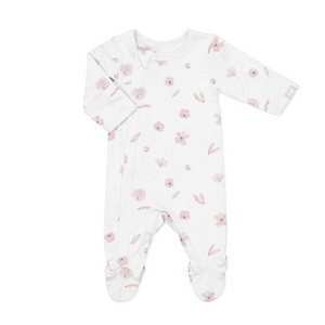 Modal Footed Sleeper - Pink Flowers