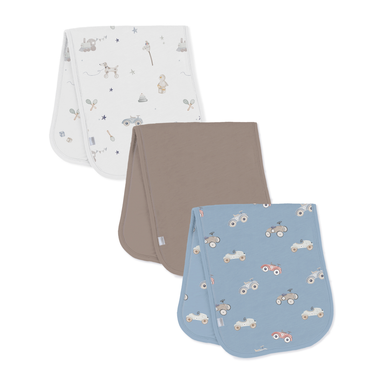 Modal Burp Cloth 3 Pack - Cars