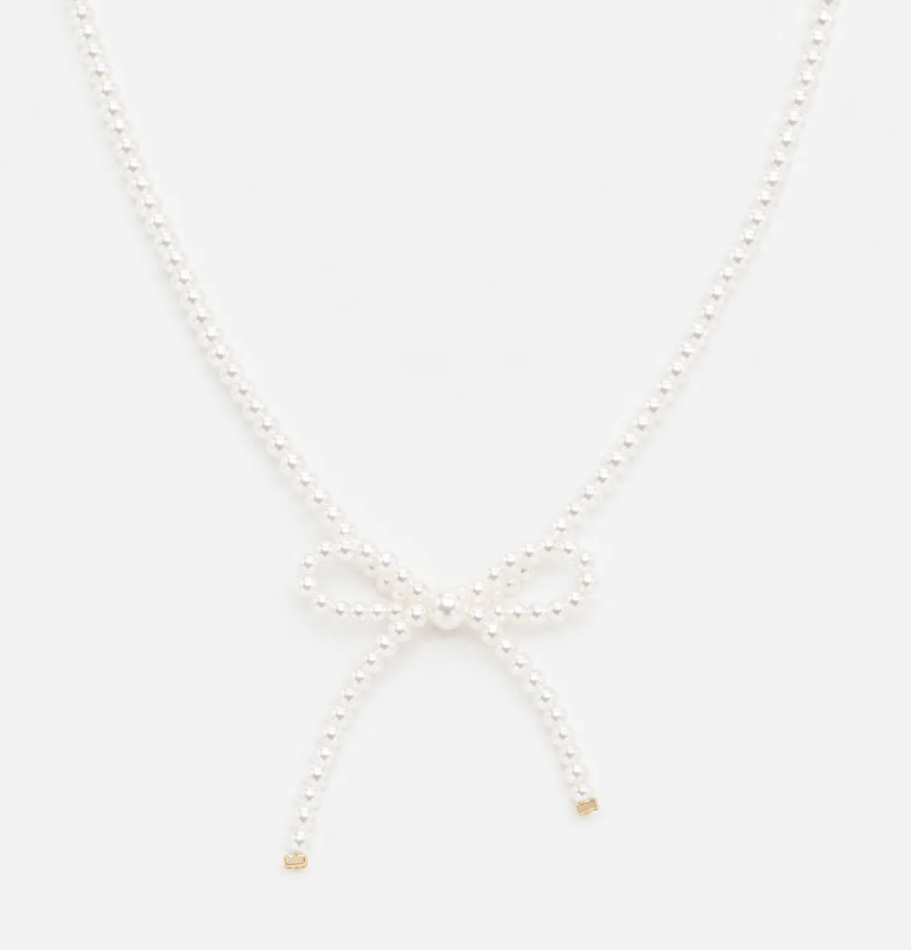 Pearl Necklace with Bow