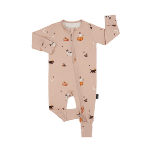 Footless Sleeper with Fold-Over Cuffs - Witch Cat