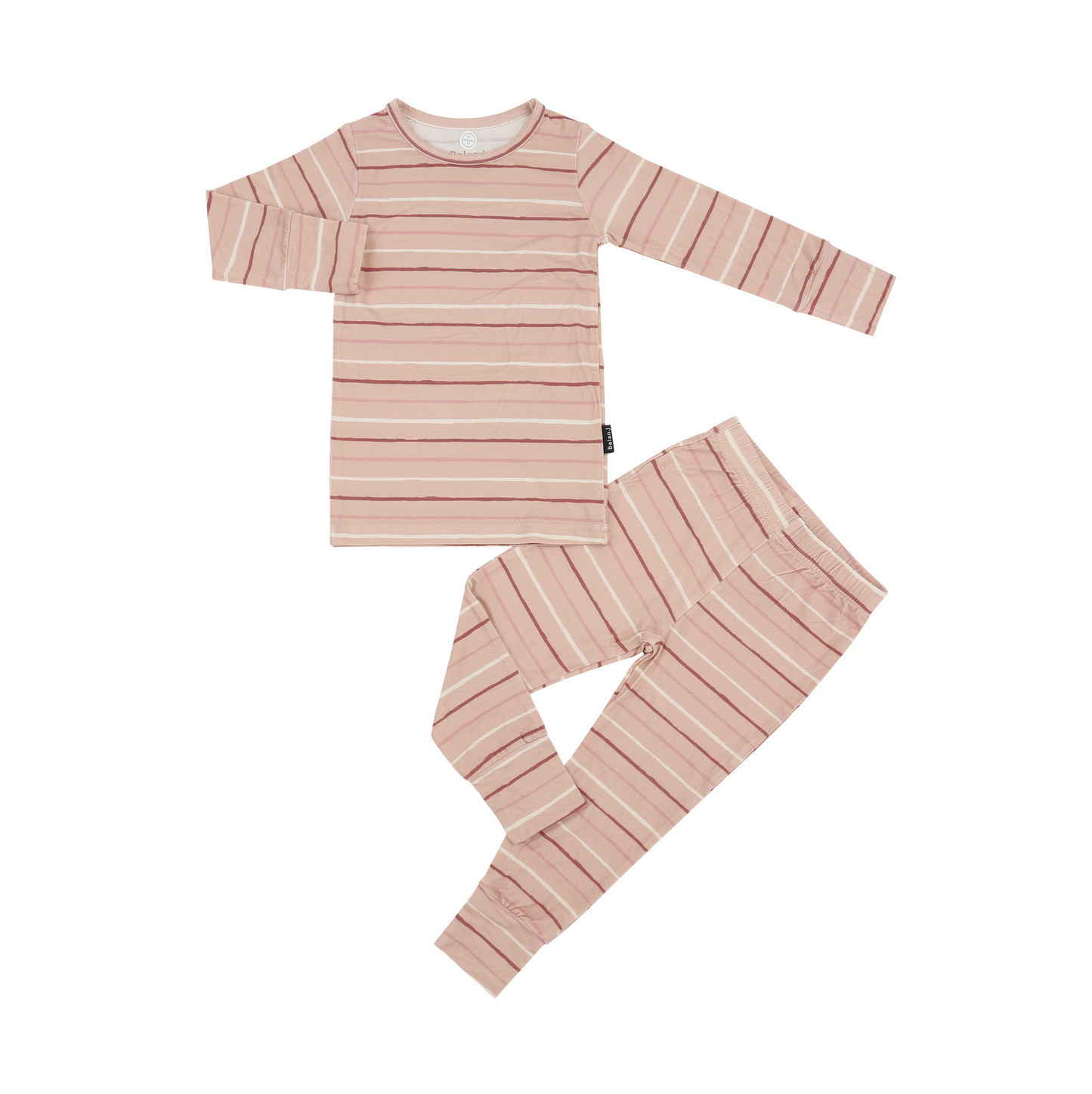 Long-Sleeve PJ Set - Pink Stripes