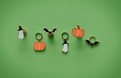 Earrings Hoop Charm - Ghost