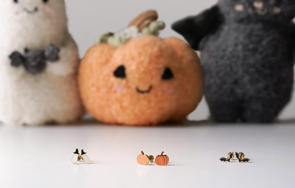 Earrings - Pumpkin Studs