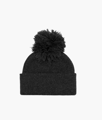 Pom Beanie - Heather Charcoal