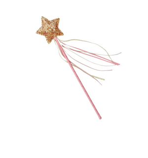 Play Pretend Wand - Pink Glitter Star
