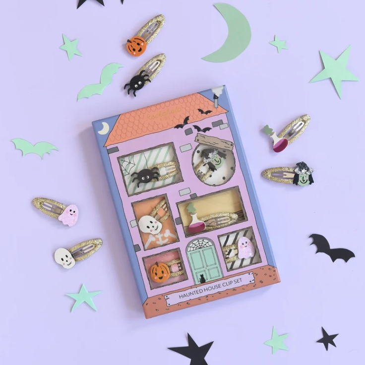 Hair Clip Gift Set - Haunted House