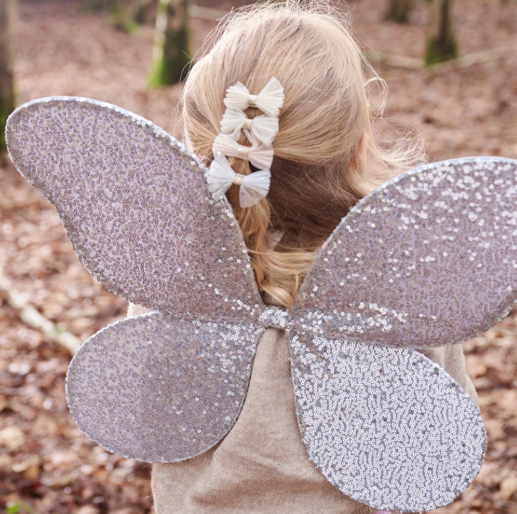 Play Pretend Fairy Wings - Magical Sequin Silver (3-10 years)
