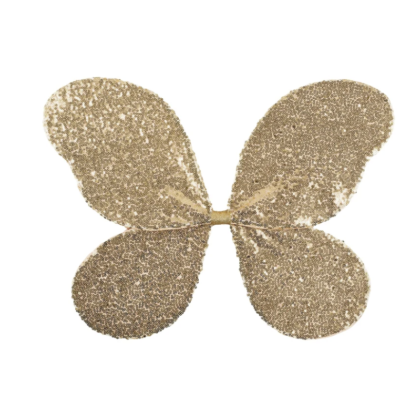 Play Pretend Fairy Wings - Magical Sequin Gold (3-10 years)