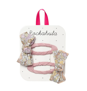 Clips - Fairytale Floral Twisty Bow