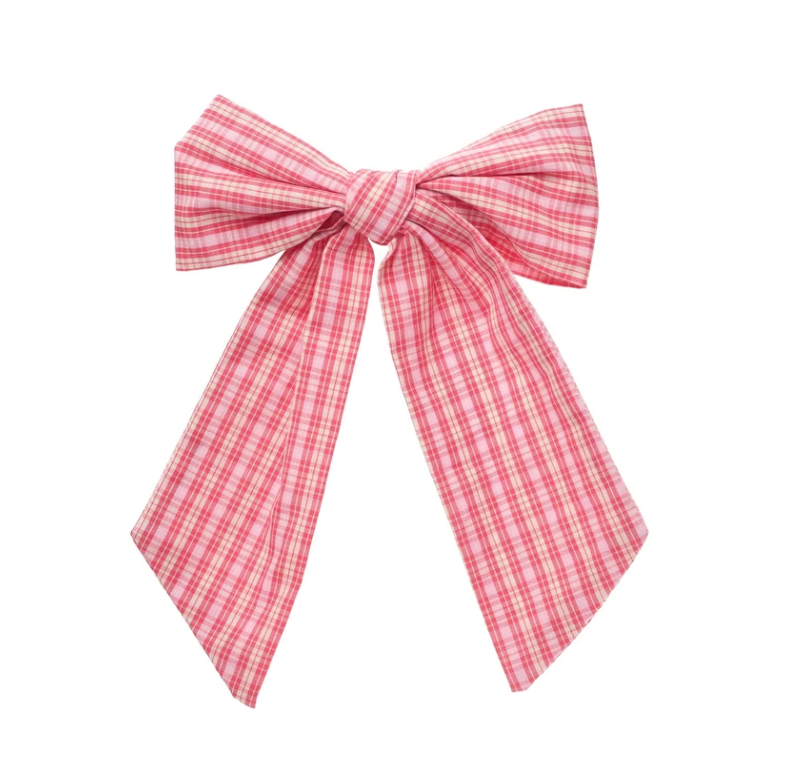 Clip - Plaid Oversized Bow