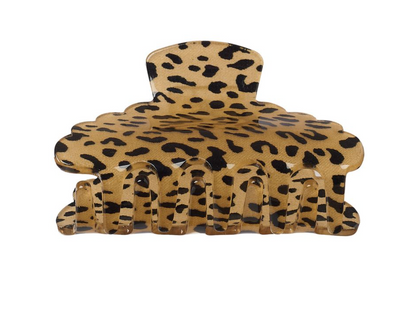 Claw Clips - Leopard Love Scalloped