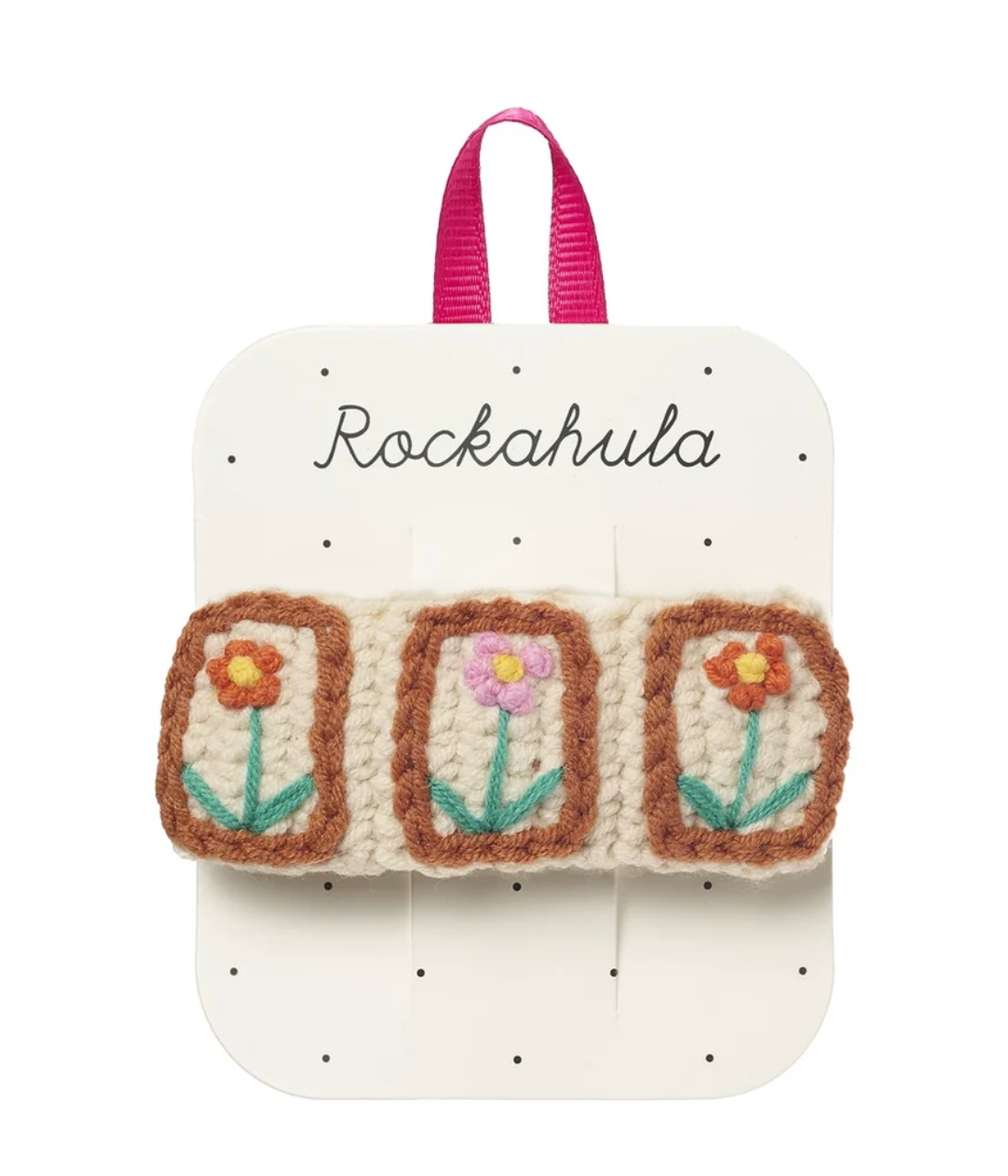 Clips - Cottage Floral Crochet Barette