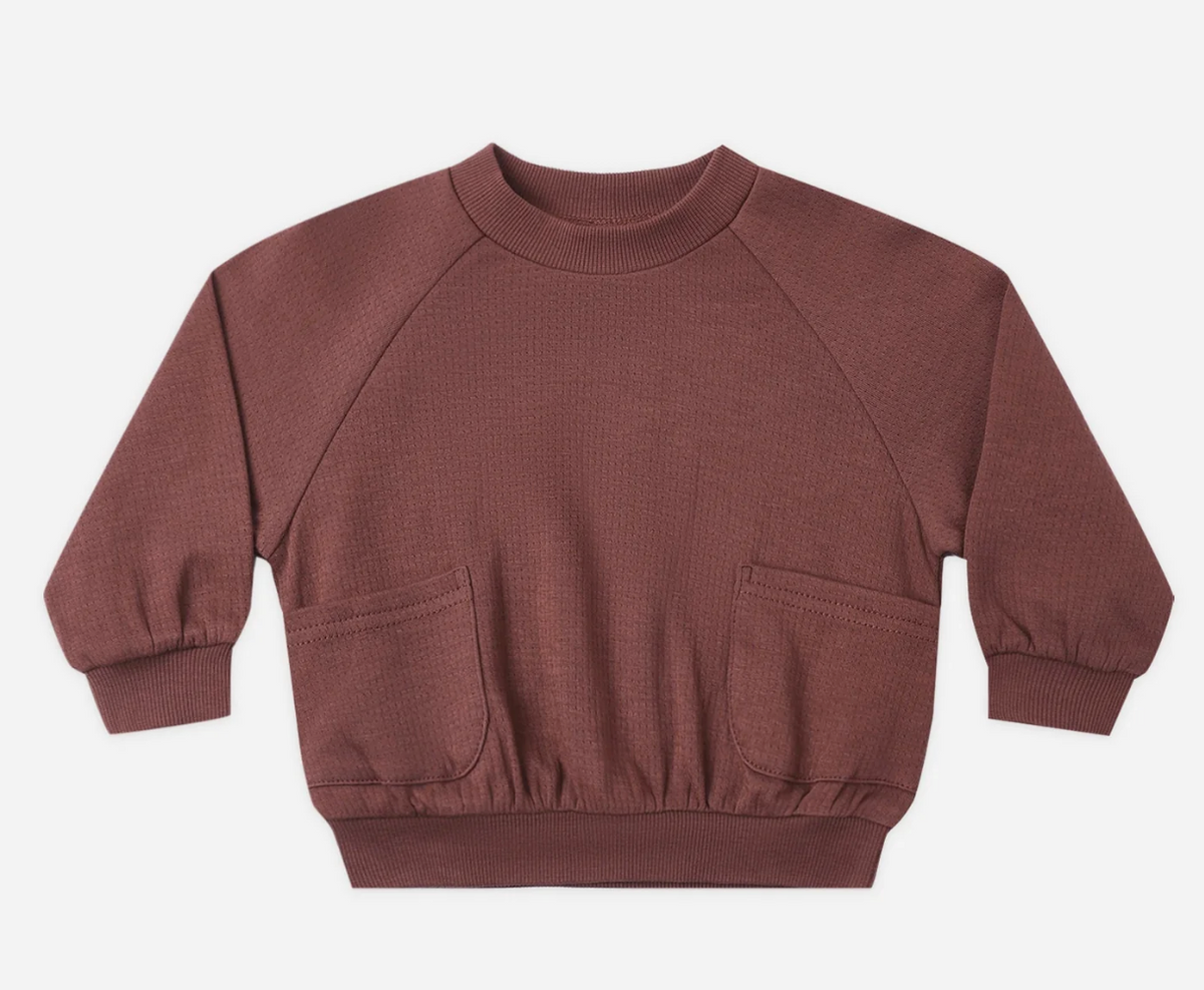 Pocket Sweatshirt - Dark Cherry
