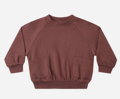 Pocket Sweatshirt - Dark Cherry