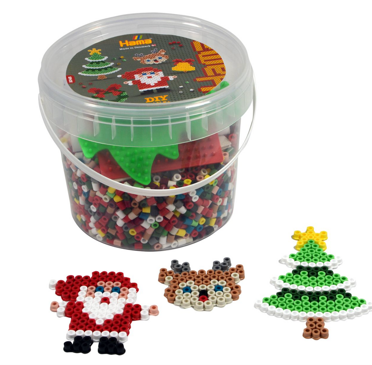 Beads and Pegboards in Tub - Christmas