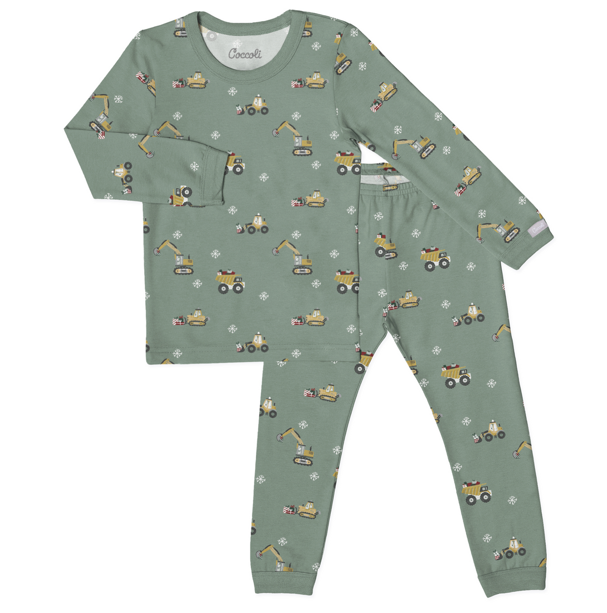 Modal Long Sleeve PJ set - Holiday Trucks