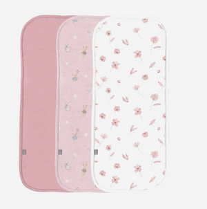 Modal Burp Cloth 3 Pack - Floral