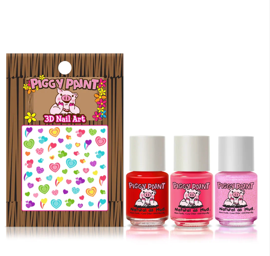 Nail Polish Gift Set| Piggy Paint - All the Heart Eyes