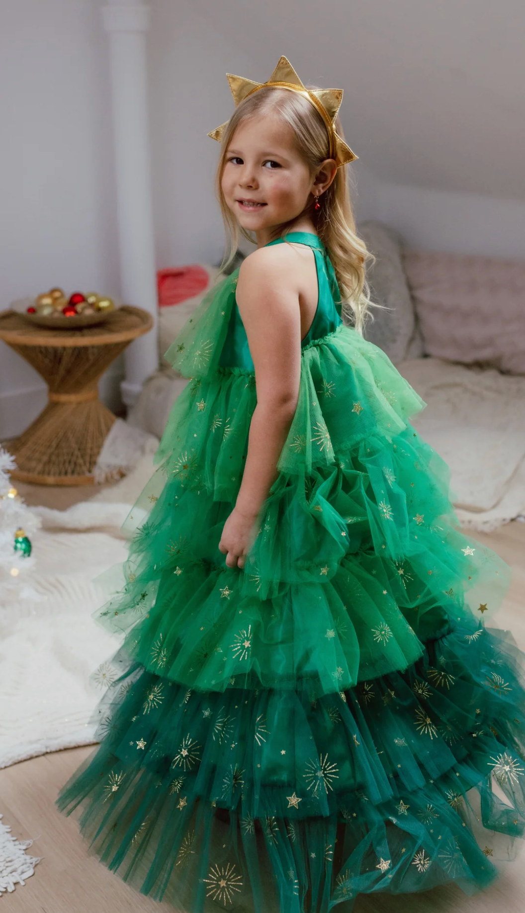 Christmas Tree Dress & Headband