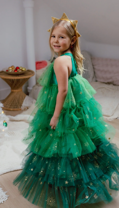 Christmas Tree Dress & Headband