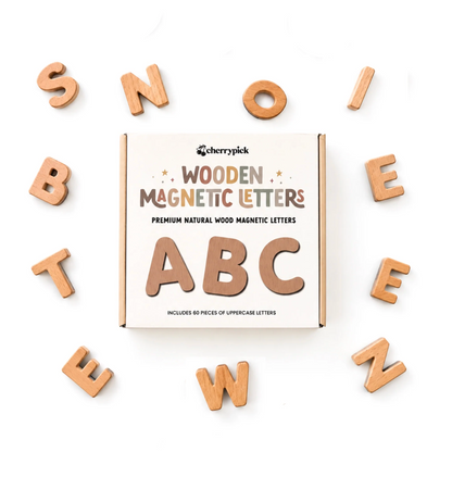 Wooden Magnetic Letters