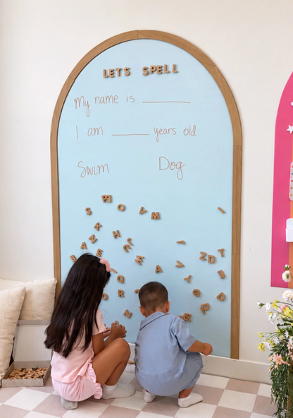 Wooden Magnetic Letters