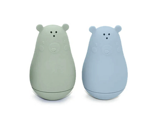 Wobble Bath Toy - Bear Leaf/ Lily Blue