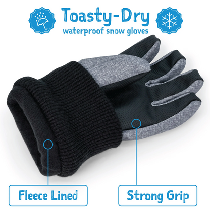 Waterproof Snow Gloves - Dusty Pink