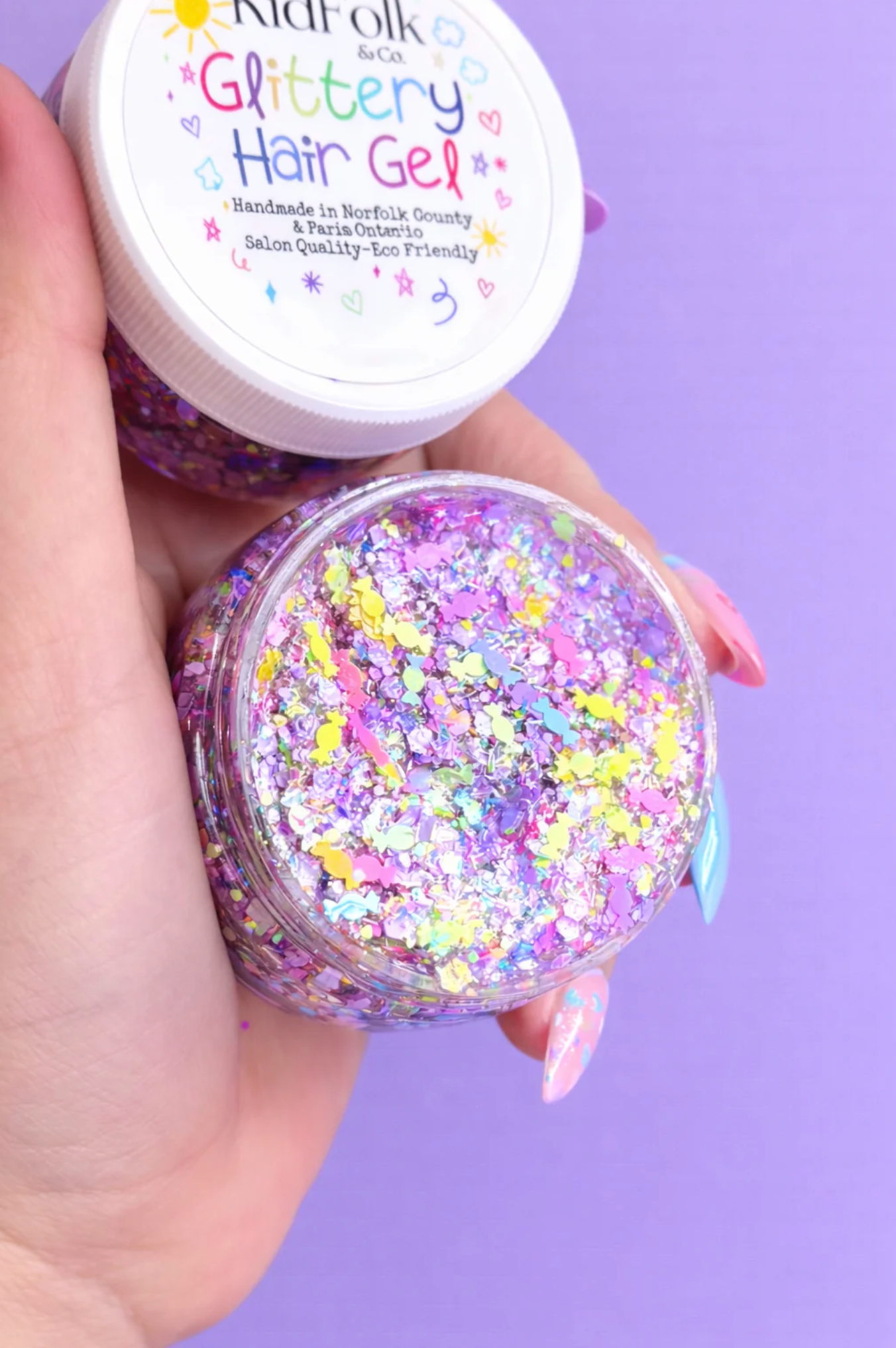 Glittery Hair Gel