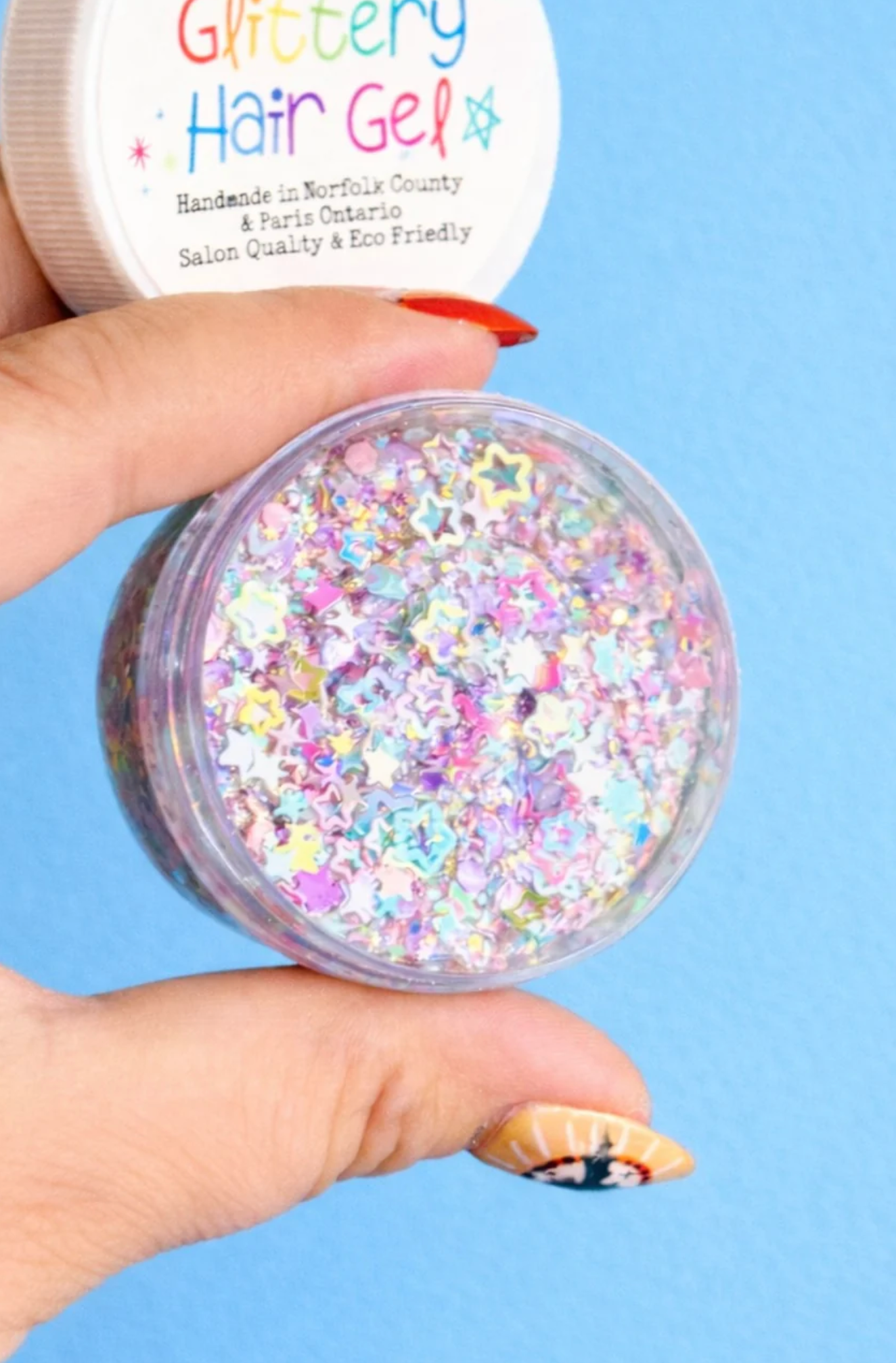 Glittery Hair Gel