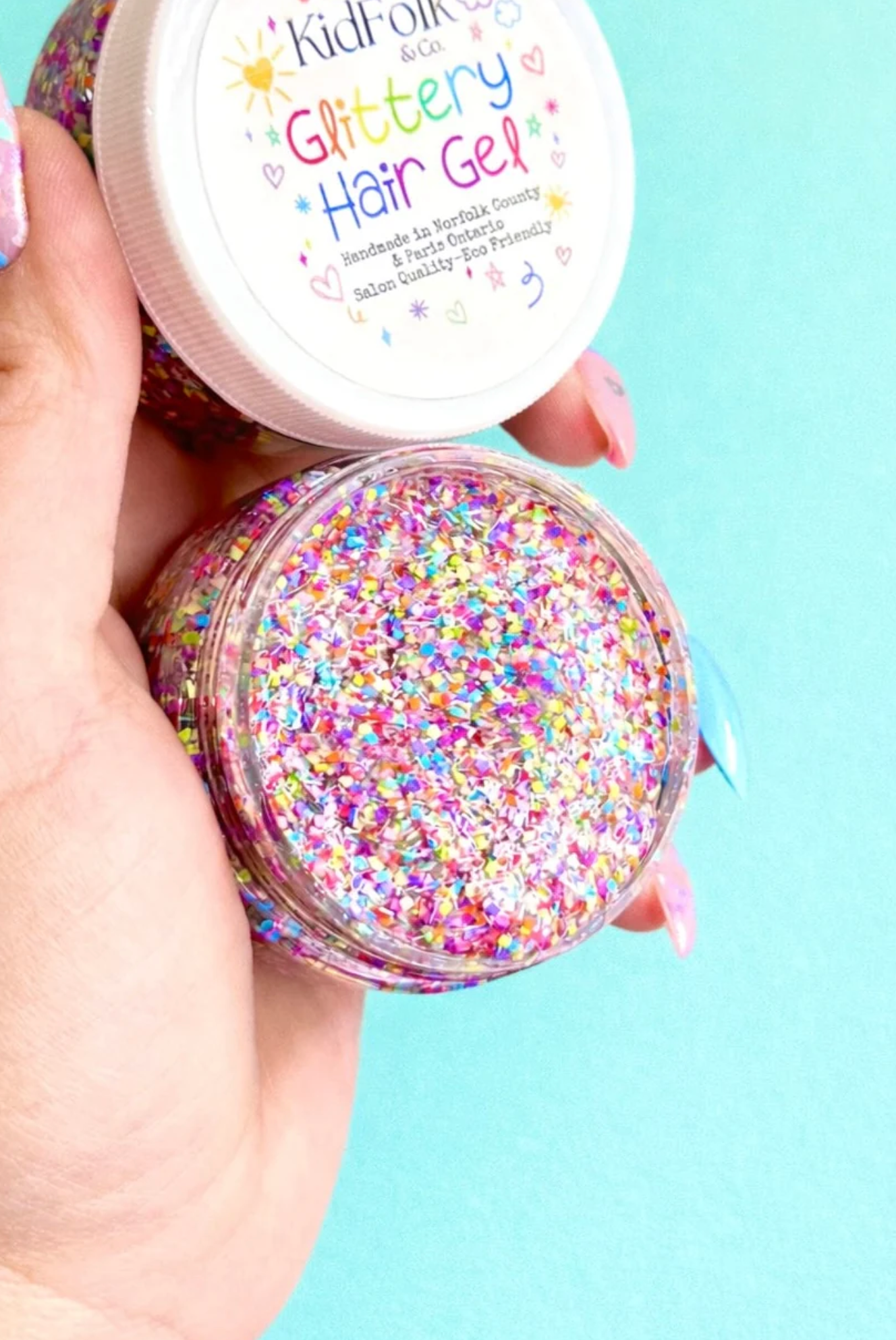 Glittery Hair Gel