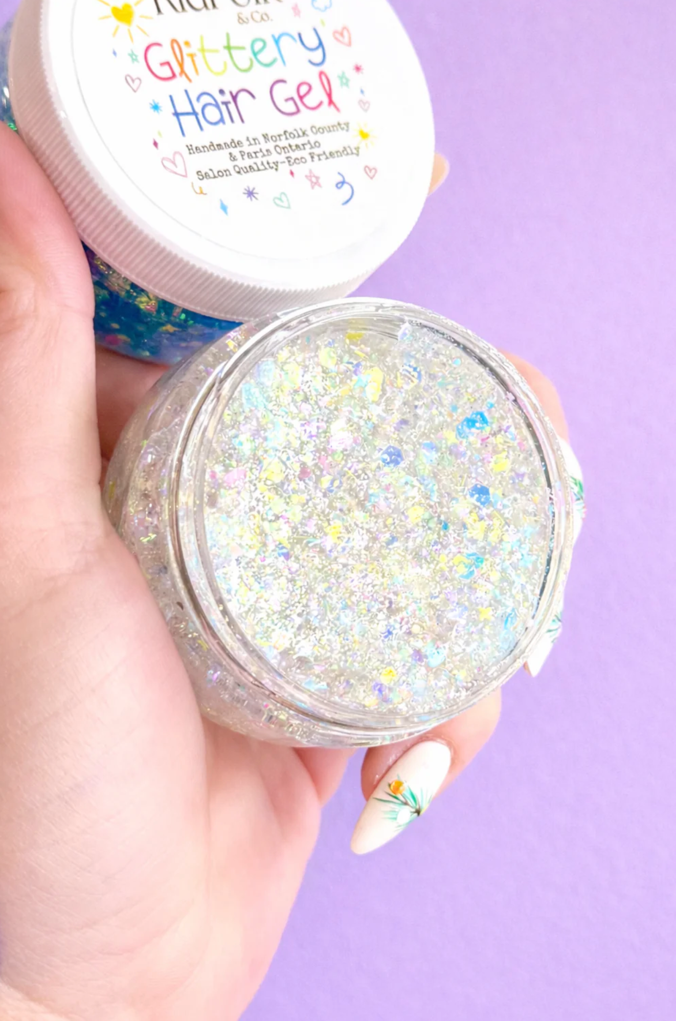 Glittery Hair Gel