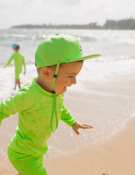 Classic Waterproof Snapback Hats - Neon Green