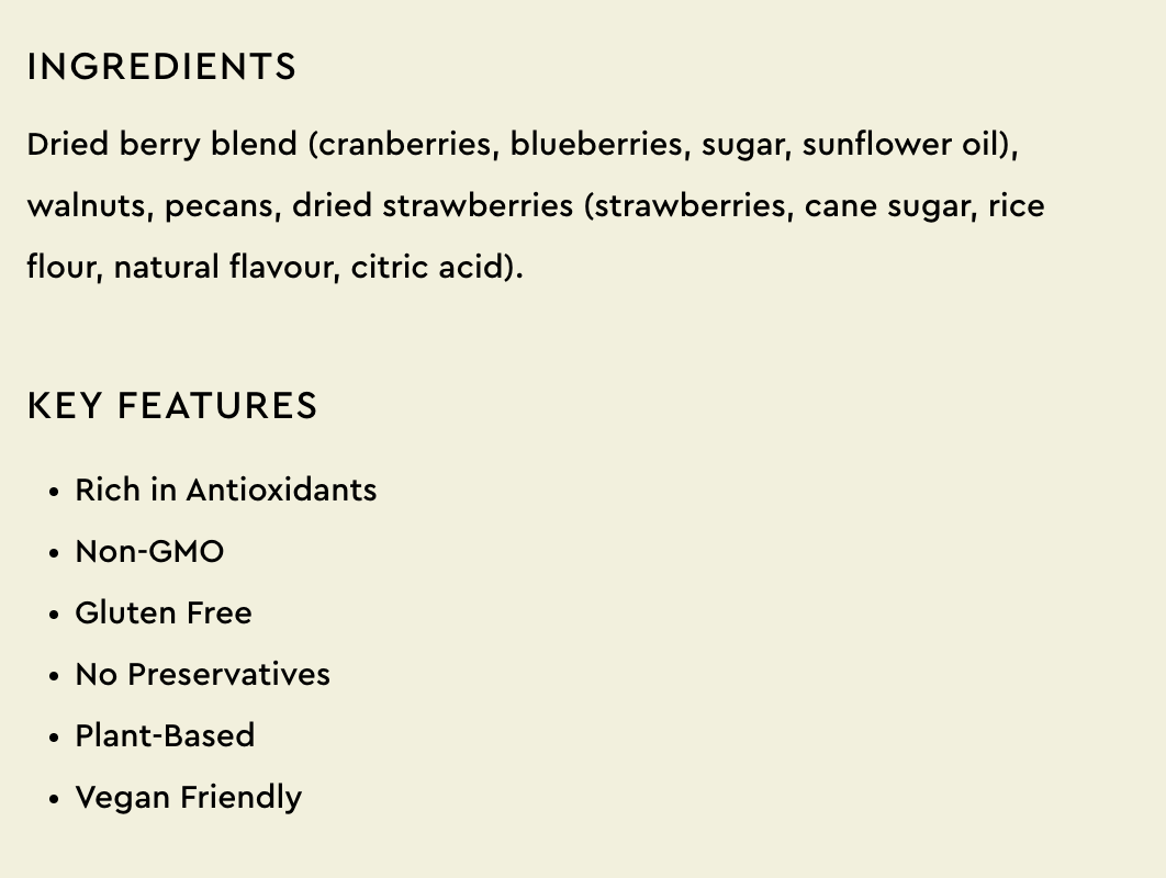 Raw Nuts & Wild Berries 40g
