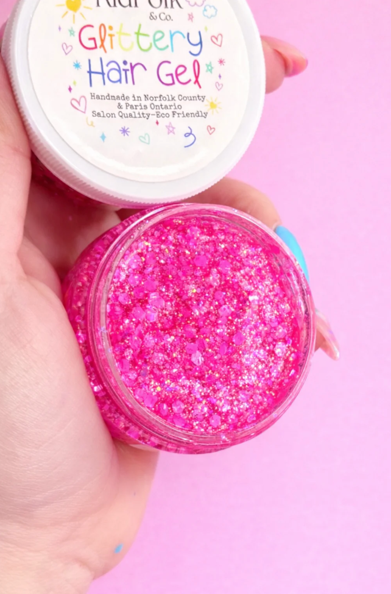Glittery Hair Gel