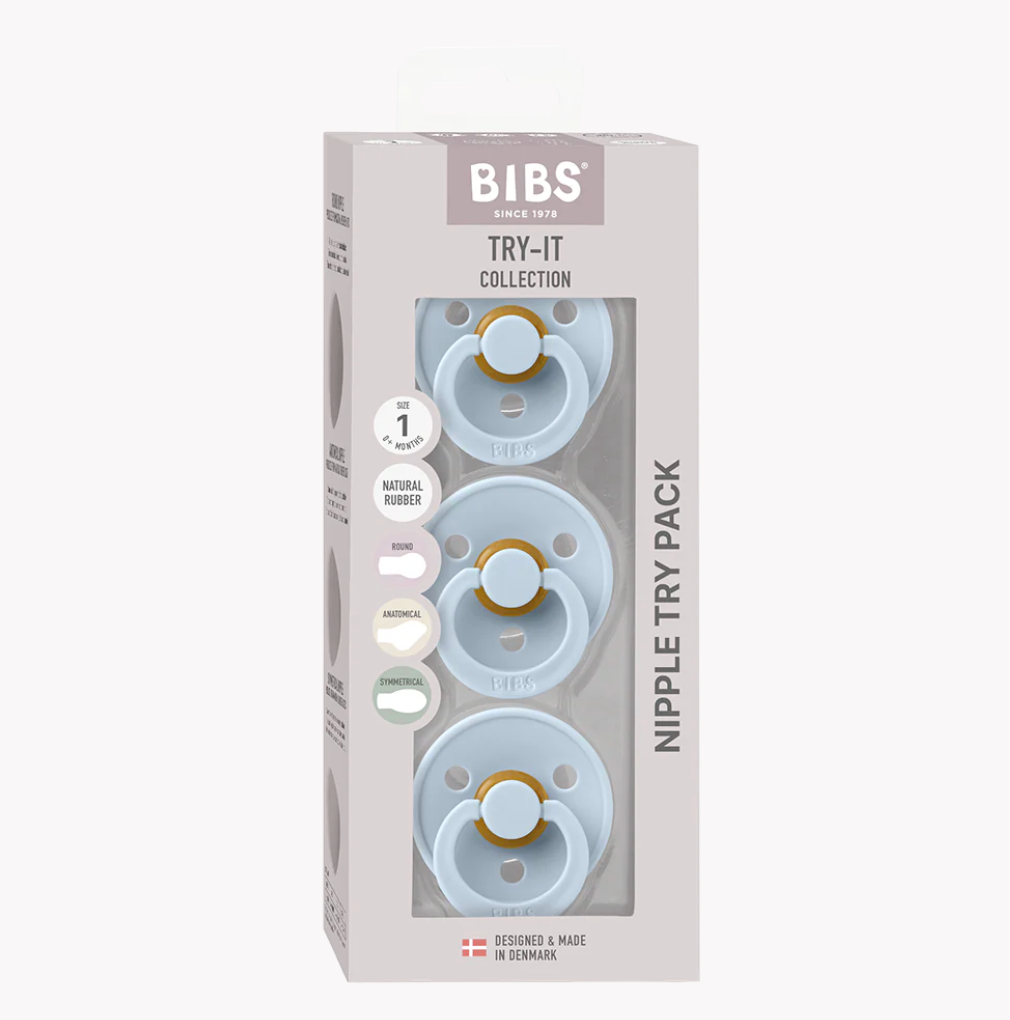 BIBS Try-It Collection 3PK - Baby Blue