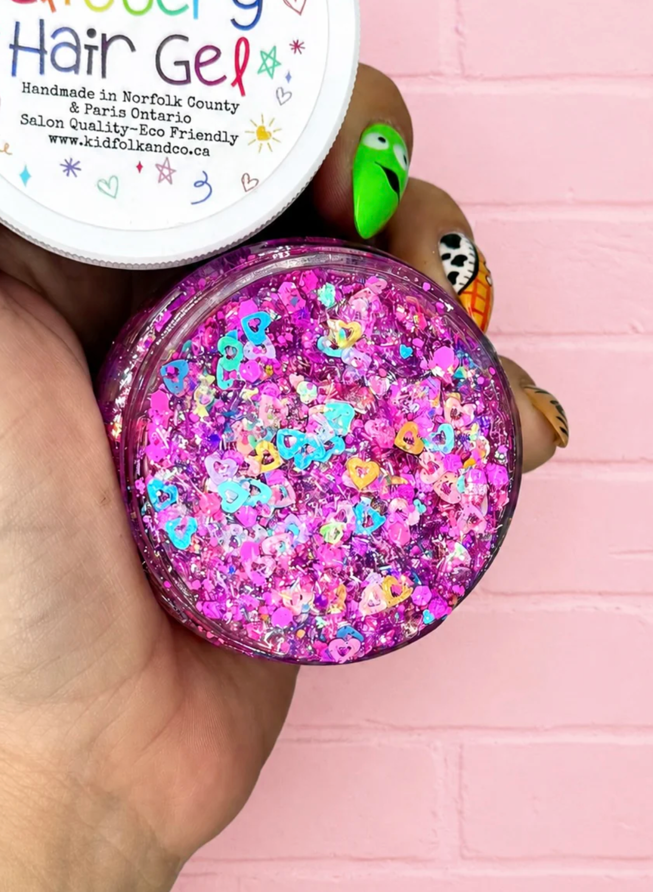 Glittery Hair Gel