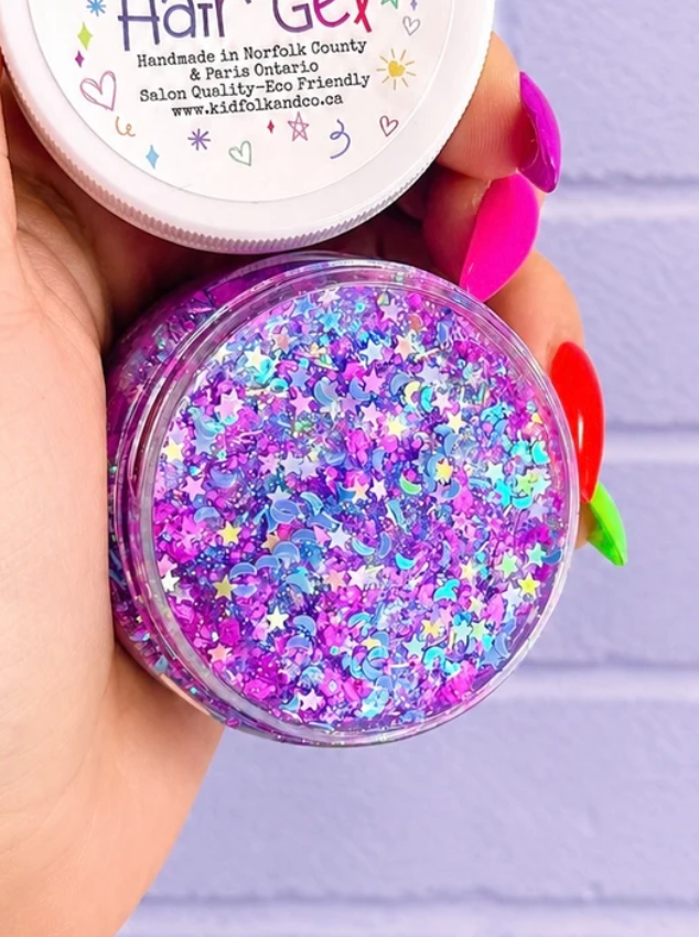 Glittery Hair Gel