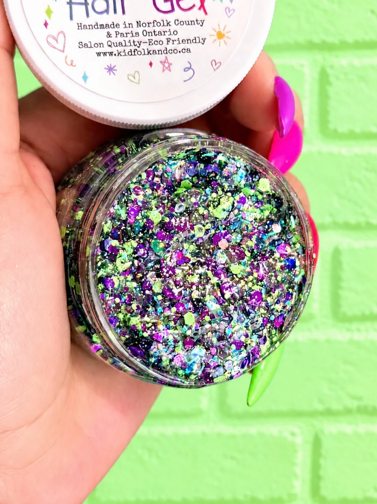 Glittery Hair Gel