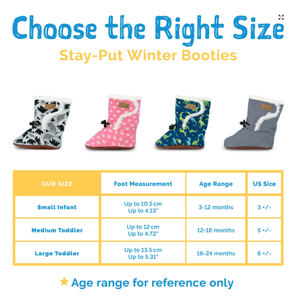 Stay-Put Winter Booties - Dusty Pink