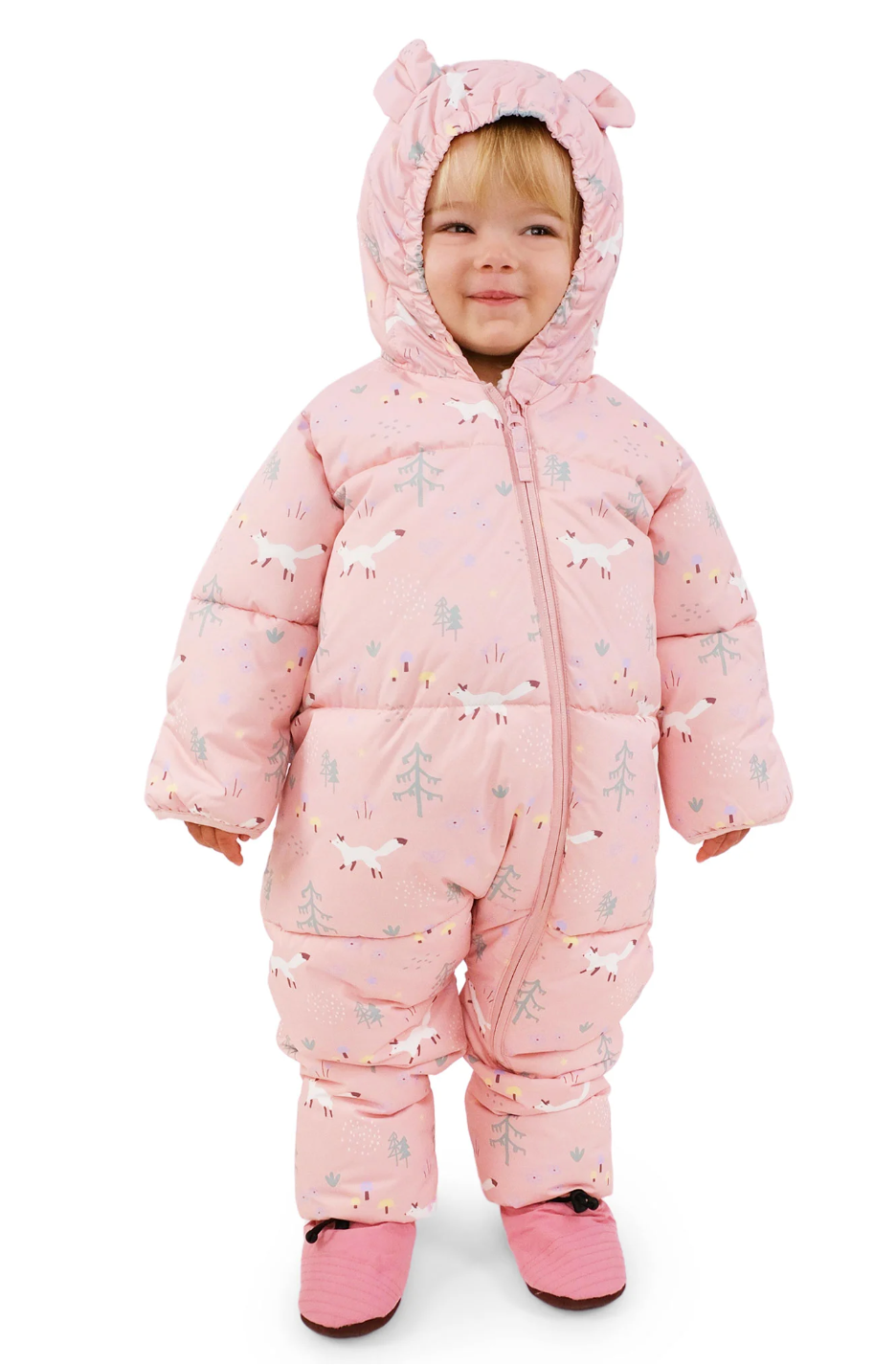 Baby Snowsuit - Pink Forest