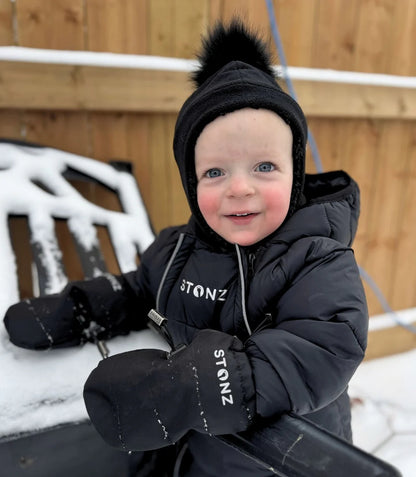 Baby Snow Mitts - Black