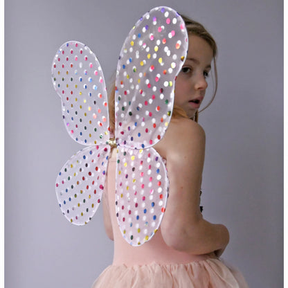 Play Pretend Fairy Wings - Rainbow Spotty (3-10 years)