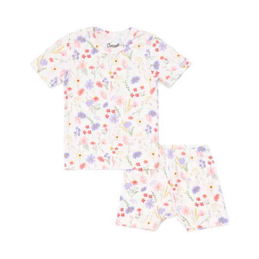 Modal T-shirt and Shorts PJ set - Floral