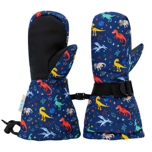 Waterproof Mittens - Space Dinos