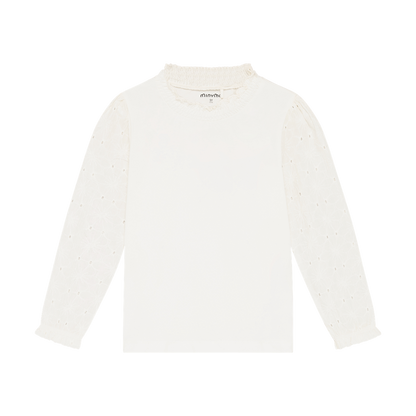 Long Sleeve Shirt with Eyelet Sleeves