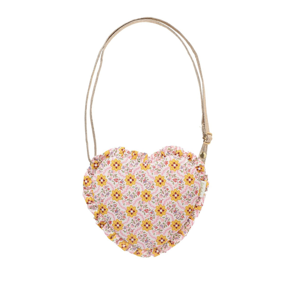 Bag - Cottage Floral Ruffle Heart