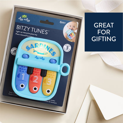 Bitzy Tunes™ Light-up Interactive Piano Toy - Sardines